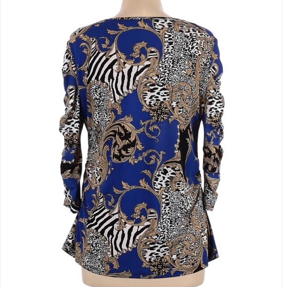 💥💥Peter Nygard 3/4 length sleeve blouse-size Large- Excellent Condition!!💥💥 - Picture 2 of 3